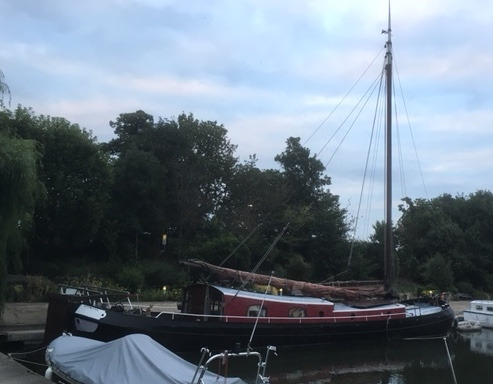 chiswick quay marina boats and their captains.