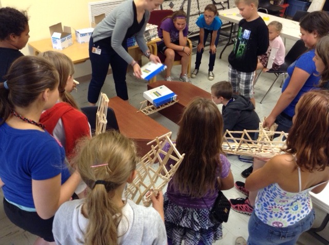 just another teen librarian blog, popsicle stick bridges