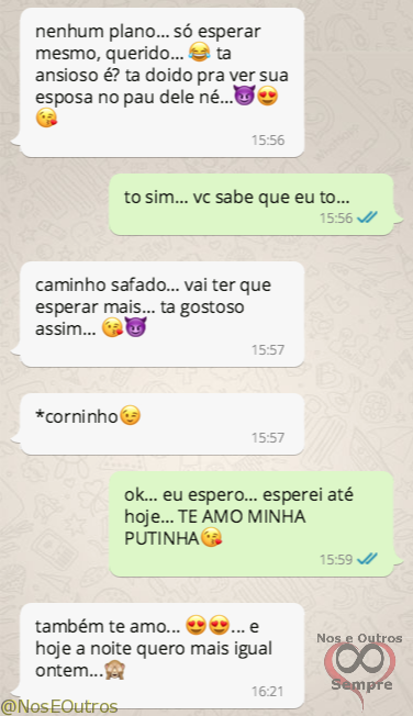 contonochat:CONVERSA DE MARIDO E MULHER IIIFinalmente a esposa...