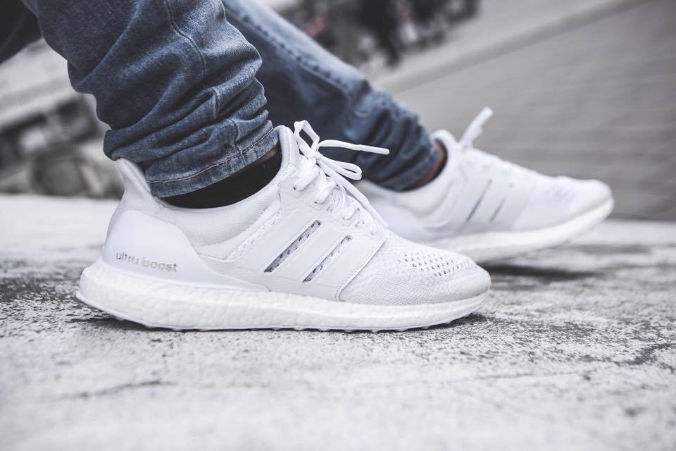 Adidas Ultra Boost - All White (by Dylan Schmidt) – Sweetsoles ...