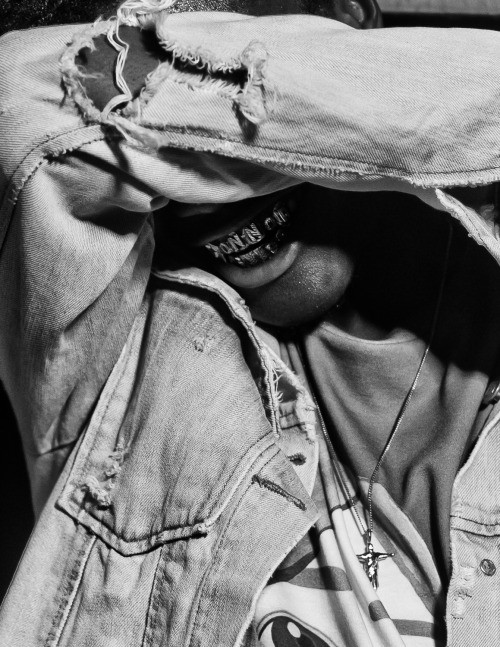tgif grills teeth jewelry denim jacket