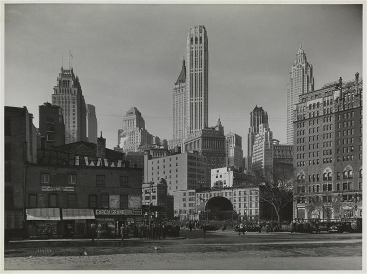 The skyline of Downtown New York City in 1931....