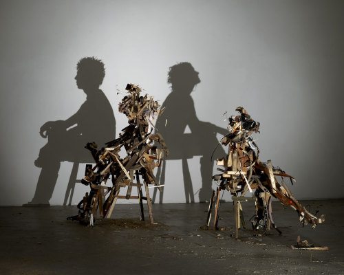 artmonia:Incredible Shadow Art Created From Junk by Tim Noble...