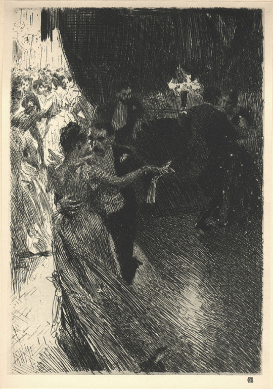 The Waltz, 1891, Anders Zorn Medium: etching,paper