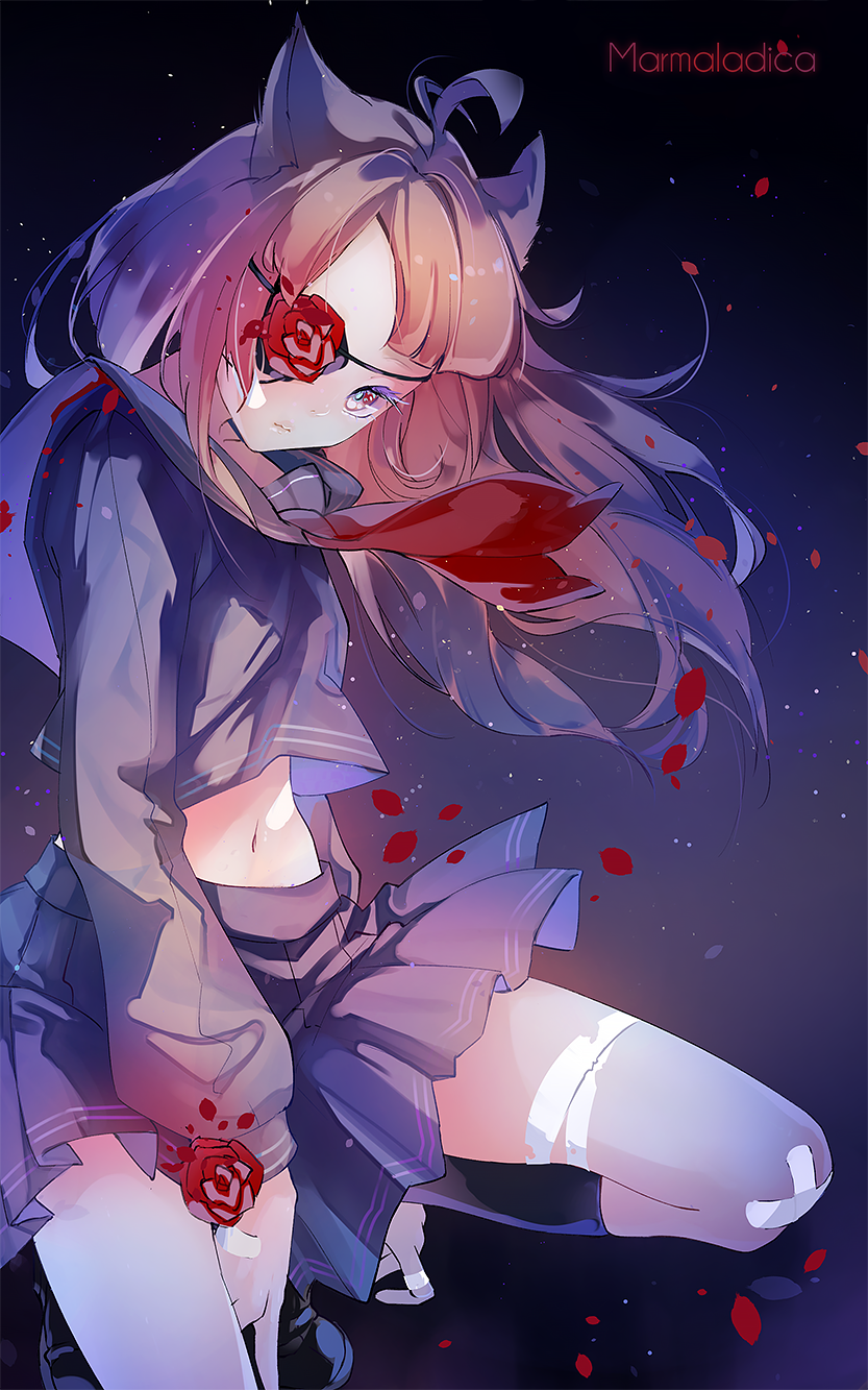 Anime Girl With An Eyepatch Tumblr