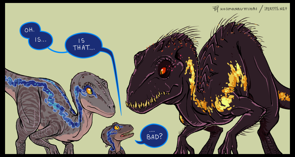 Indoraptor X Blue Kissing