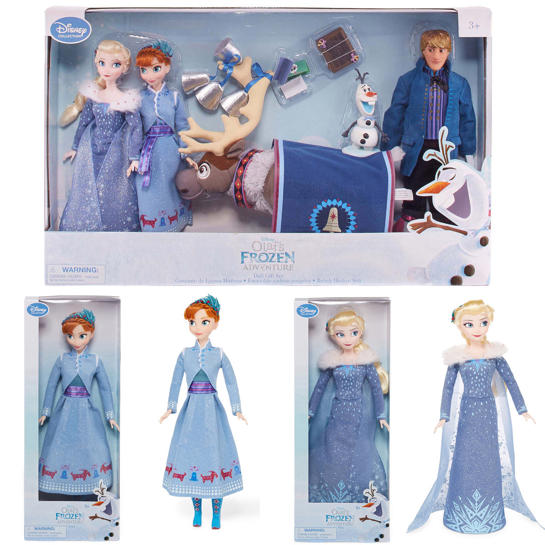 olaf's frozen adventure doll set