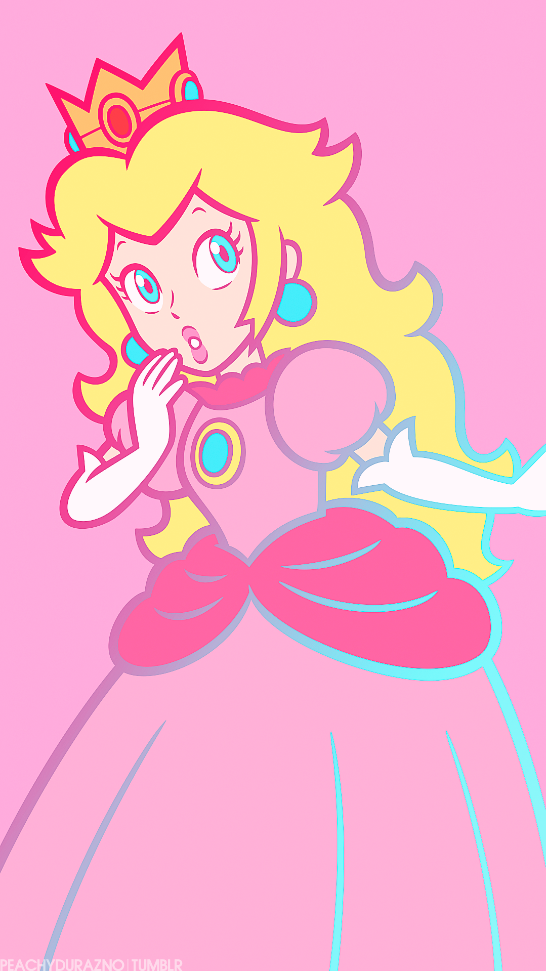 Princess Peach Phone Wallpapers ↳ 1080 x 1920 Anon... - The princess is ...