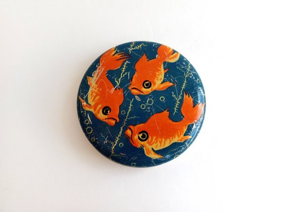 Vintage goldfish tin