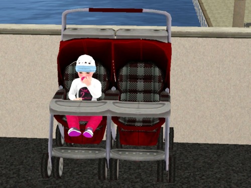the sims 3 cc baby stroller