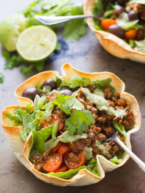 fitandhealthyfoods:A spicy mix of lentils and walnuts is...