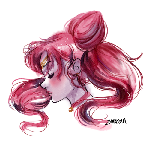 my art sailor moon sailor chibi moon sailor chibiusa watercolors digital watercolors sailor moon fanart sailor moon fan art small lady