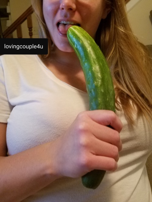 lovingcouple4u:Fresh from the garden… so big! Thoughts?