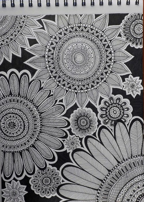 mandala flower drawing | Tumblr