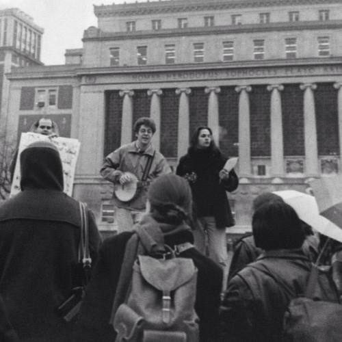 Playing a protest at @columbia #tbt. Retuning with @fireships this Sunday to play their Folk Fest - on campus - free - 116th street at Broadway. @postcryptcoffeehouse (at Columbia University)