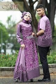 Wanita Muslim Contoh Desain Baju Muslim Couple Trend 2015