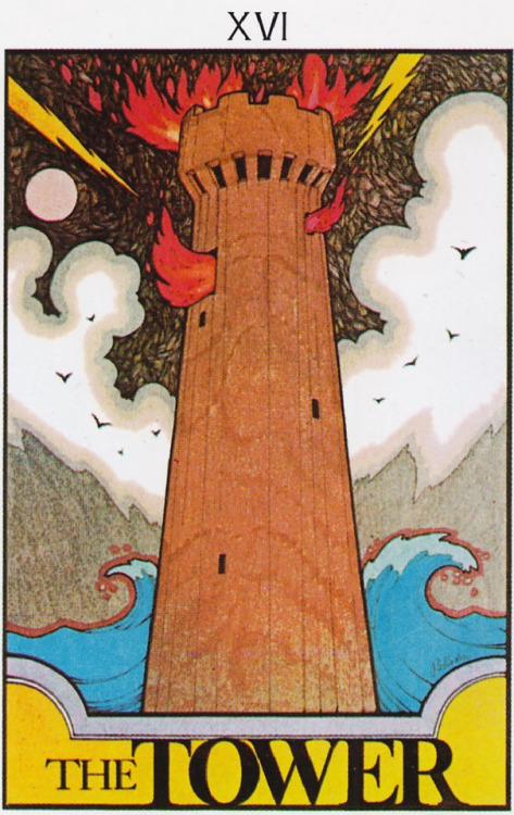 babelziggurat:The Aquarian Tarot Deck. XVI The Tower by David...