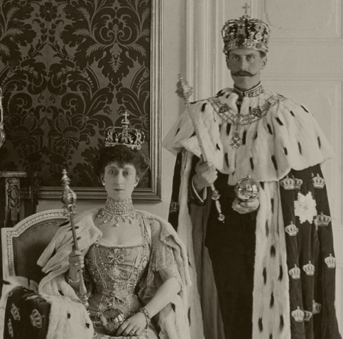 theimperialcourt:King Haakon VII and Queen Maud of Norway...