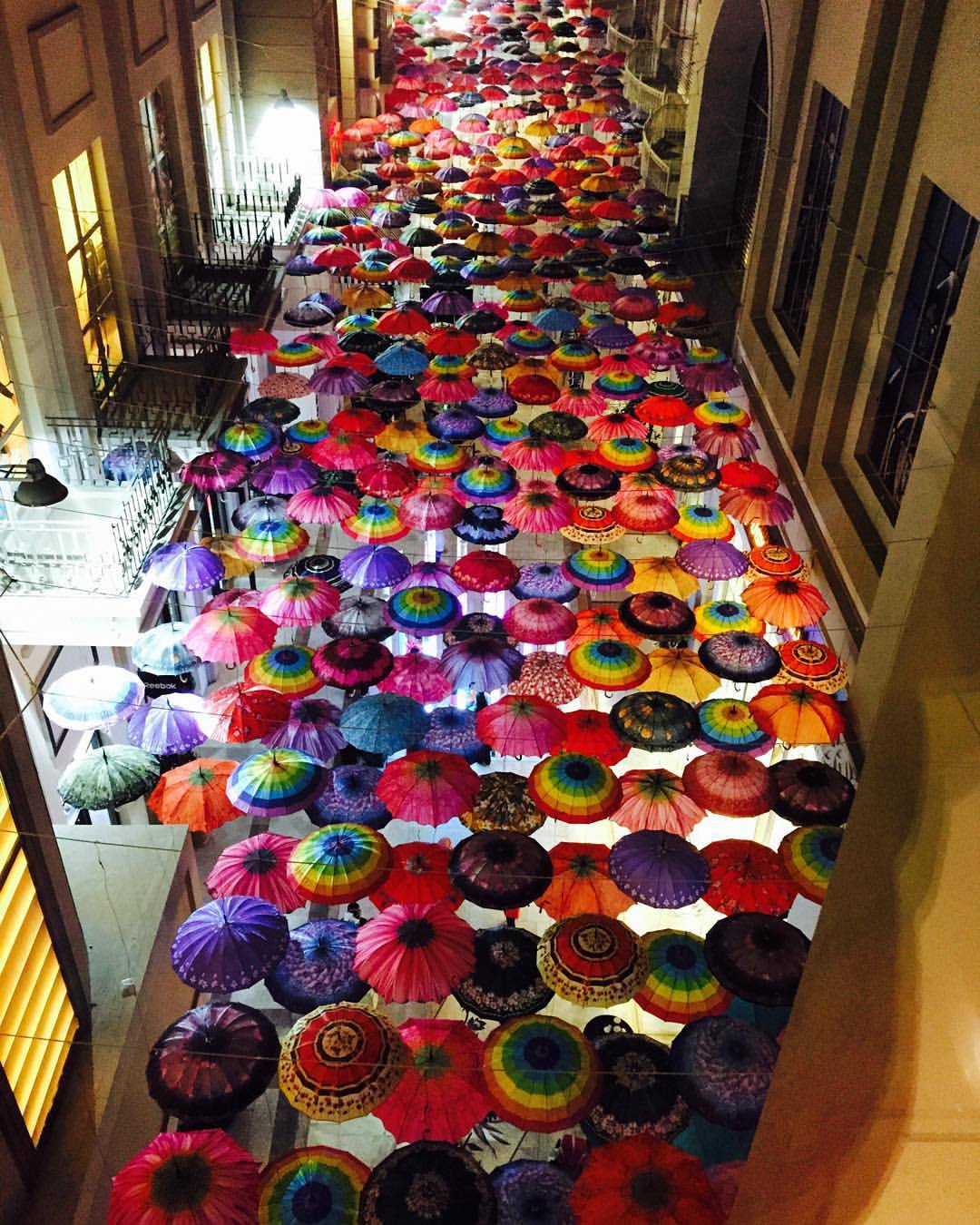 Positive Momentum Project Umbrella Ceiling Dubaimall