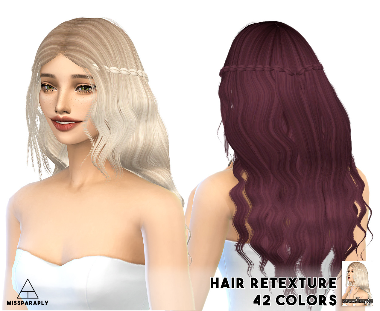Sims 4 Custom Content Finds Missparaply Hair Retexture Alesso