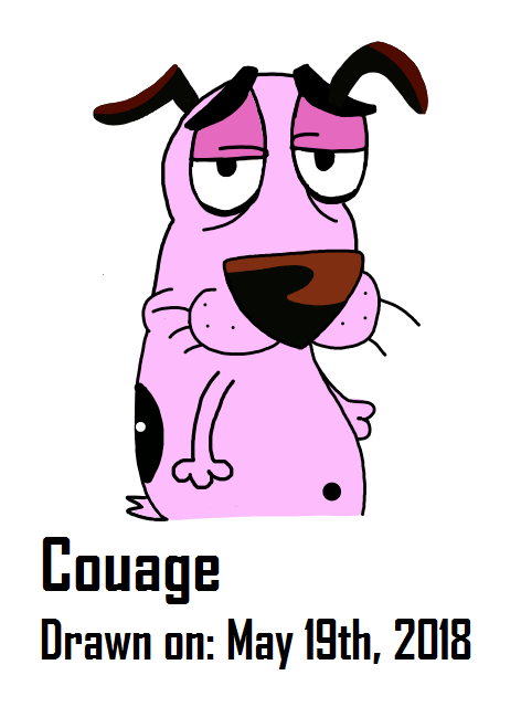 Art and other stuff — My first attempt at Courage, from the old Cartoon...