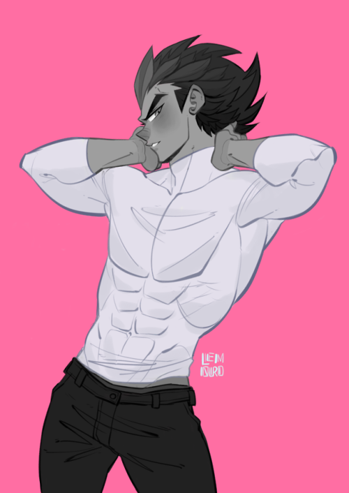 lem0uro:i always draw him in black spandex i wanted to try...