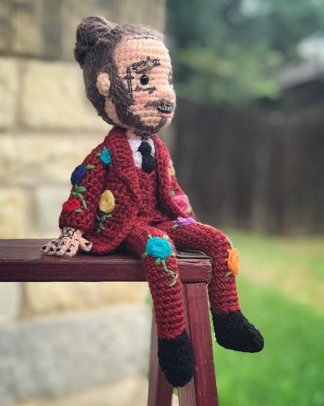 post malone crochet doll