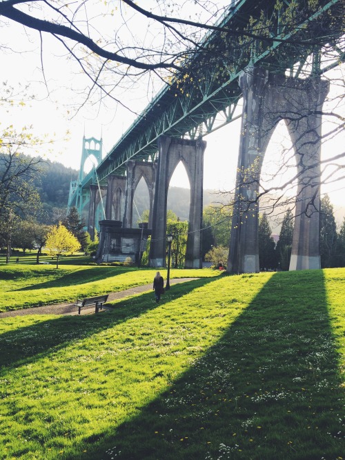 ittakestimetobeaman:St. John’s bridge in Portland. So cool!