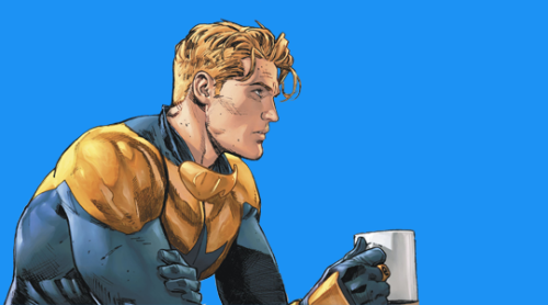 spandexinspace:Booster Gold in Heroes in Crisis #1 (2018)