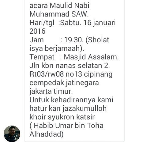 Jadwalmajelis Assalamu Alaikum Undangan Maulid Nabi