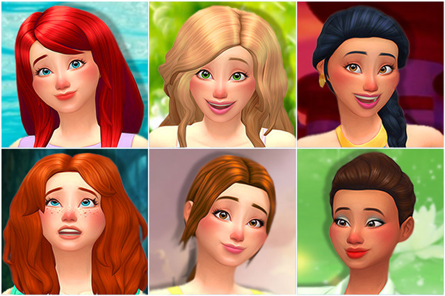 Sims 4 Custom Content Finds — Mjsimblr Disney Princesses · Part I Hi