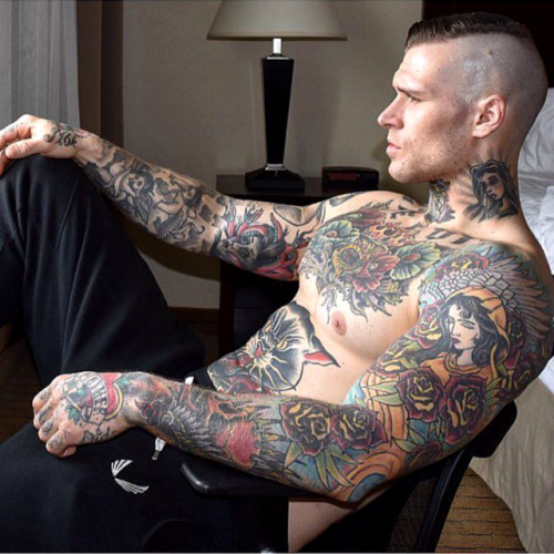 butchlvr:luciferrising808:tattwam:TATTOOED MODEL:  Marshall...