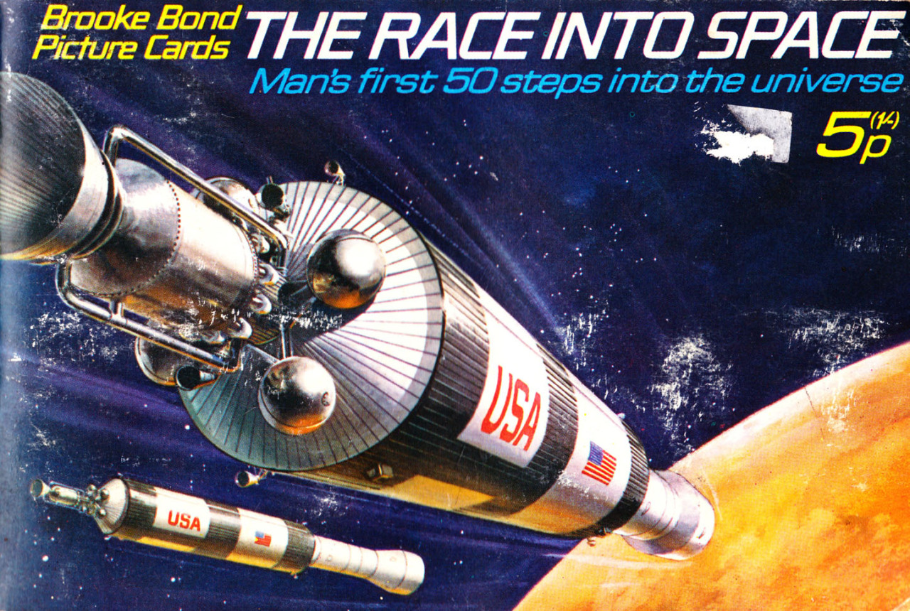 brooke bond picture cards the race into space