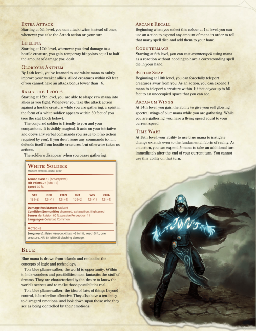 Magic the Gathering! • dnd-5e-homebrew: MTG Planeswalker class by...