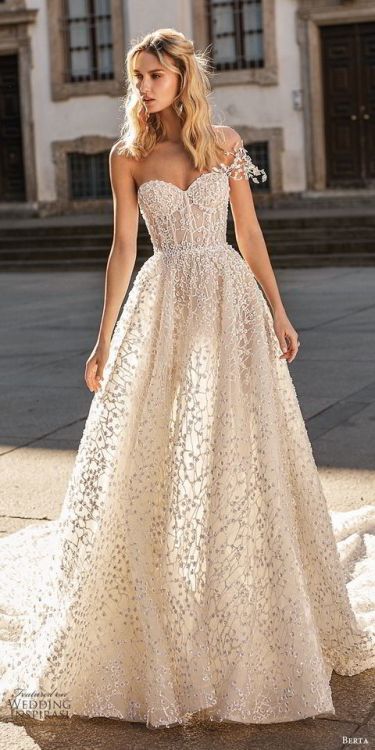 (via Berta Spring 2020 Wedding Dresses — “Milano” Bridal...