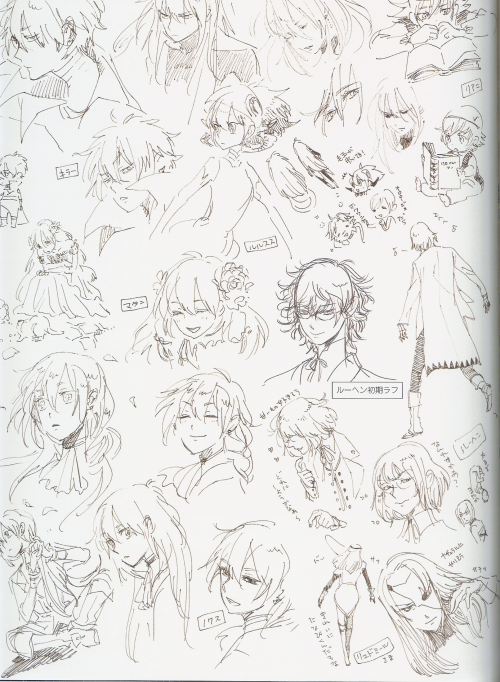 amilia-tan:So I scanned in the 3 new illustrations, sketches,...