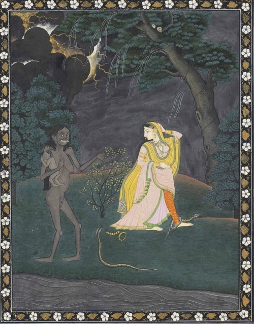 arjuna-vallabha:A painting from a dispersed Nayika series:...