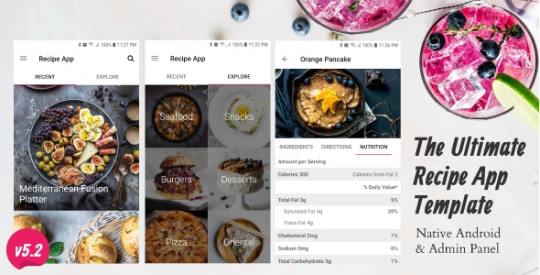 Ultimate Recipe App Template v2.2 Nulled