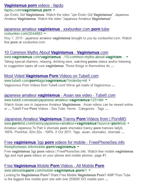 Vaginismus Porn - Vaginismus and Sexuality â€” Curious, I typed in vaginismus porn ...