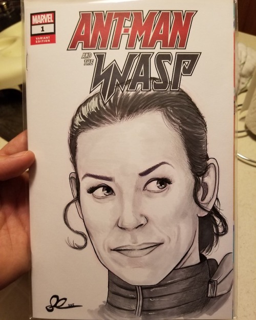 Couple of wasp sketch cover commissions. Evangeline Lilly is...