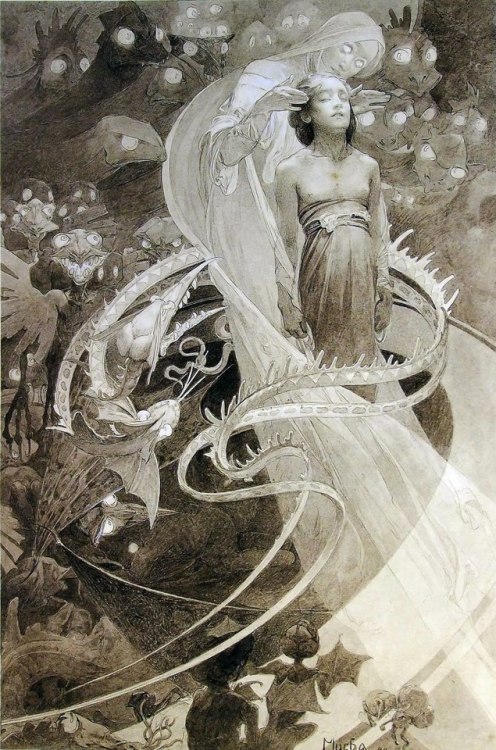 thewandererbeyondthemist:Alfons Mucha - Le Pater