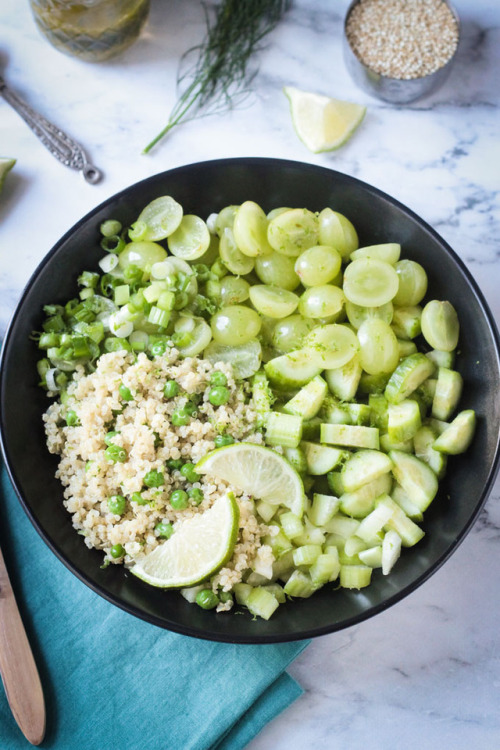 vegandelights:Healthy Vegan Quinoa Salad w/ Fresh Dill &...