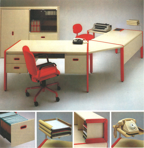 80sretroelectro:Ad for Airborne office furniture, part 1. Scan