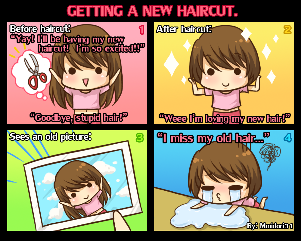 Chibi Reiko Comics Chibi Reiko 1 Getting A New Haircut