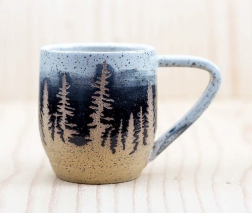 sosuperawesome:Pine Tree MugsBrooke Martinez on EtsySee our...