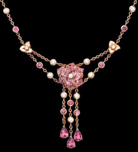 Diamonds in the Library — @Piaget #Rose #pendant in 18K rose #gold set ...