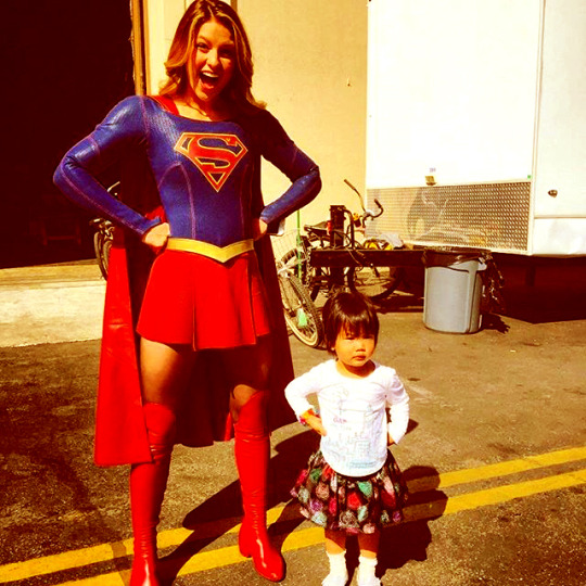 click to see more pictures of Melissa Benoist as Supergirl