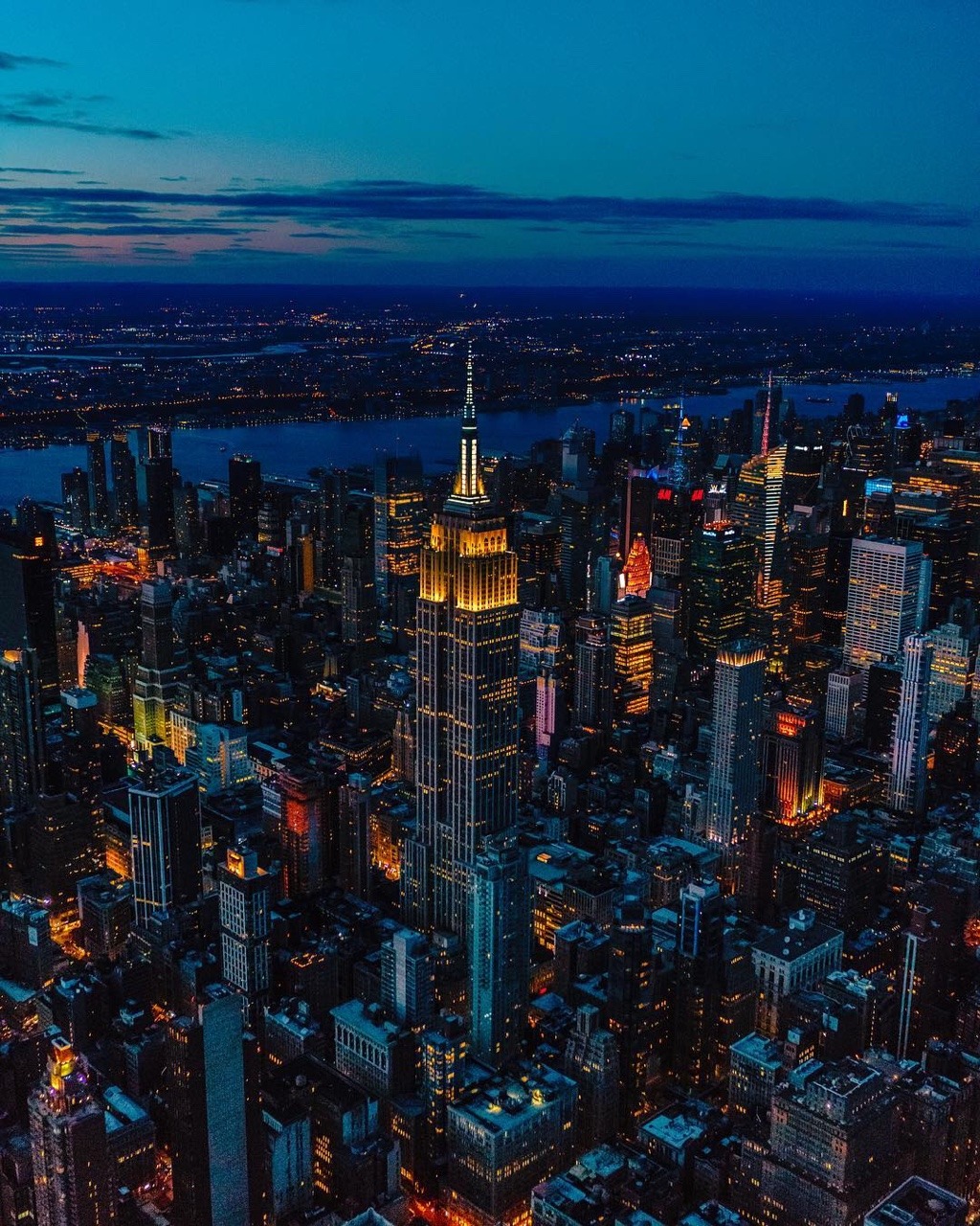 Midtown Manhattan at night by Chris Terranova
