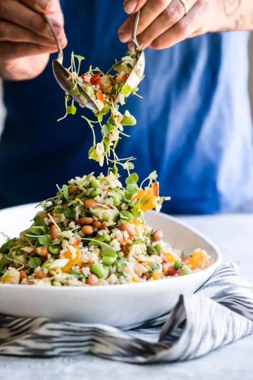 sabonhomeblog:Edamame Salad w/ Brown Rice & Sesame Dressing...