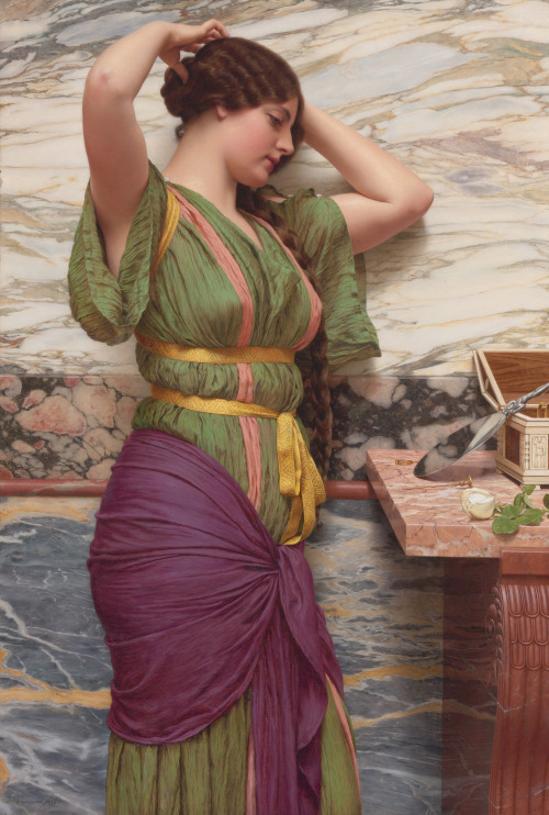 A Fair Reflection by John William Godward1915oil on...